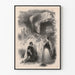 Vintage artistic poster of Norma scene in black and white
