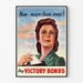 Poster vintage Buy Victory Bonds per decorazione da parete