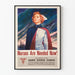 Vintage-Poster "Pflegekräfte werden jetzt benötigt" für Wanddekoration