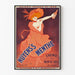Vintage-Poster Nuyens's Menthe - Alte Werbung für Crème de Menthe Rose