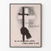 Vintage-Wandposter O Gott, unser Helfer - Inspirierende Wanddekoration