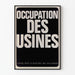 Poster murale occupazione delle fabbriche design vintage