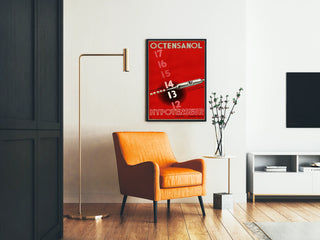 Vintage-Poster Octensanol Hypotonikum Wanddekoration