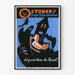 Vintage-Halloween-Poster Oktober - Wanddekoration Lesung