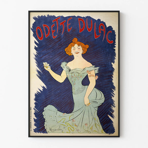 Poster vintage Odette Dulac - Decorazione murale rétro elegante