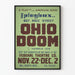 Vintage-Poster Ohio Doom-Theater – Retro-Wanddekoration