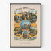 Vintage-Poster, das die Karriere von Old John Brown illustriert