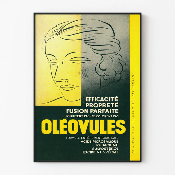 Poster vintage Oléovules - Decorazione murale retrò