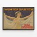 Vintage-Poster Dekorativ Olga Desmond Wintergarten — gerahmtes Bild an der Wand