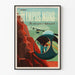 Poster retrò Olympus Mons - La vetta della montagna più alta del sistema solare