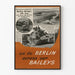 Historisches Militärposter 'Auf nach Berlin Über unsere Baileys' Vintage in Schwarzweiß