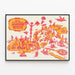 Vintage-Poster On To The First National Jamboree - Wanddekoration mit beweglicher Landkarte 1954 — gerahmtes Bild an der Wand
