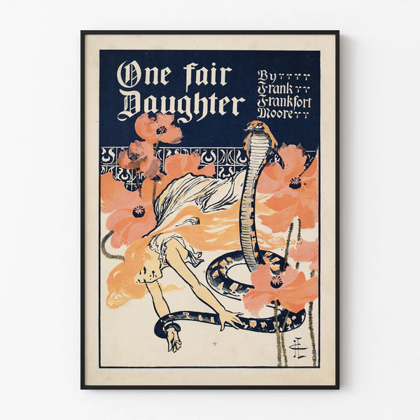 Poster vintage decorativo da parete One fair Daughter