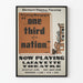 Poster vintage Teatro Detroit Federal - Un terzo di una nazione