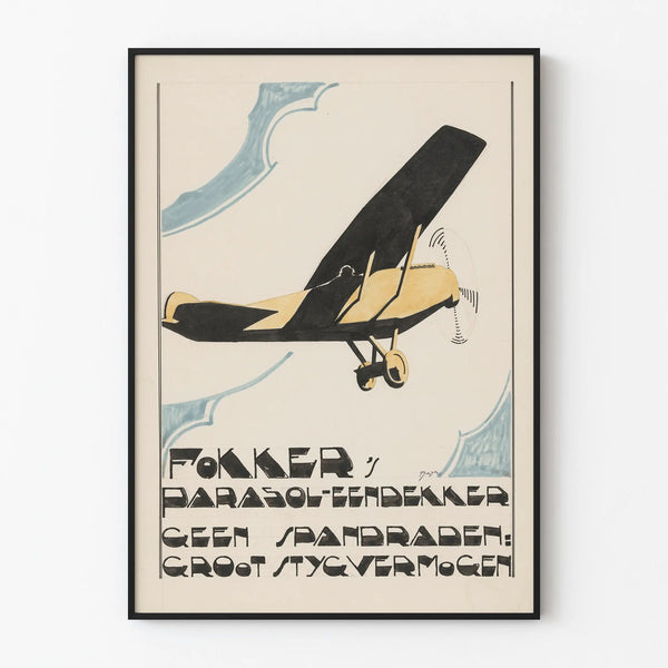 ontwerp-voor-reclame-voor-fokkers-parasol-eendekker