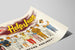 Vintage-Poster Help Juan – Retro-Wanddekoration — Ansicht des Kunstwerks
