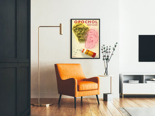 Poster vintage Opochol per affezioni epato-biliari