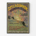 Vintage norwegischer Poster für literarische Wanddekoration