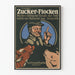 Vintage-Original-Zucker-Flocken-Poster - Retro-Wanddekoration