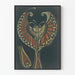 Poster ornamentale con farfalla stilizzata su sfondo scuro