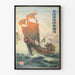 Vintage-Poster des japanischen Segelschiffs Osaka Shosen
