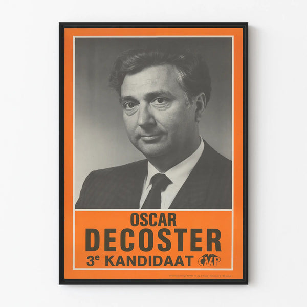 Vintage-Poster Oscar Decoster 3. Kanditat CVP