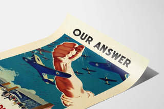 Poster Vintage La Nostra Risposta Produzione Totale
