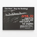 Peaceful Mobilization Poster Stop the Bombing - April 22 — framed artwork on a wall
