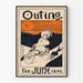 Poster vintage Outing Bicycle giugno 1896
