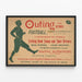 Vintage Football and Leisure Poster from October 1895 — framed artwork on a wall