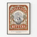 Vintage Poster for Oxygenated Bitters Remedy Against Fever and Asthma