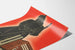 Poster vintage Paillard con soldato e radio antica