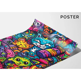Pop Art Poster - Feline Jungle
