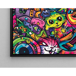 Pop Art Poster - Feline Jungle