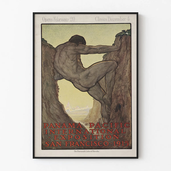 Poster d'epoca Esposizione Internazionale Panama Pacific 1915 San Francisco