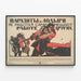 Soviet propaganda poster 'Parasites and Lazybones' for wall decoration — framed artwork on a wall