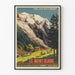 Vintage poster of Mont-Blanc train Paris-Lyon-Méditerranée