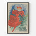 Poster vintage Pastilles Géraudel donna con ombrello rosso