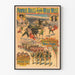 Vintage-Poster Pawnee Bill’s Historische Wildwest - Stierkampf-Spektakel