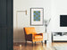 Peace Poster in Blue and Green - Graphic Wall Decoration