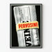 Poster vintage Pervosine con giornali piegati