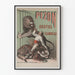 Vintage-Poster Pezon Brutus und Flambeau - Tierische Wanddekoration