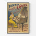Vintage-Poster Pianos Focké Goldmedaille Paris 1889