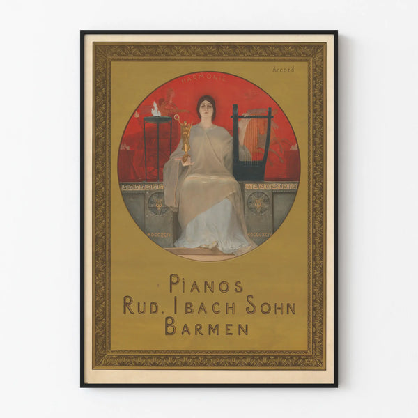 Vintage-Poster Pianos Rud. Ibach Sohn Barmen