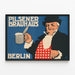 Vintage-Poster vom Pilsener Brauhaus Berlin für Wanddekoration — gerahmtes Bild an der Wand