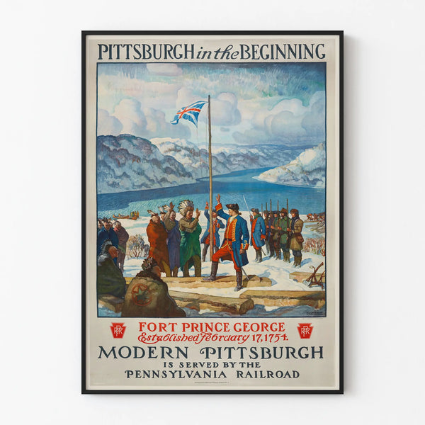 Poster vintage Pittsburgh all'inizio - Decorazione murale storica
