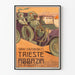 Vintage-Poster Service d'Automobiles Trieste Abbazia