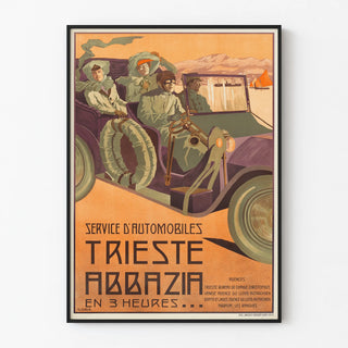 plakat-fur-service-dautomobiles-trieste-abbazia