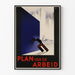 Vintage Poster Plan van de Arbeid Bauhaus Design