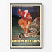 Poster vintage Plombières-les-Bains rigenerazione reumatismi